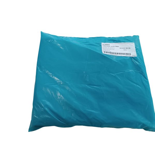Saco Lixo 20 Litros Azul C/100